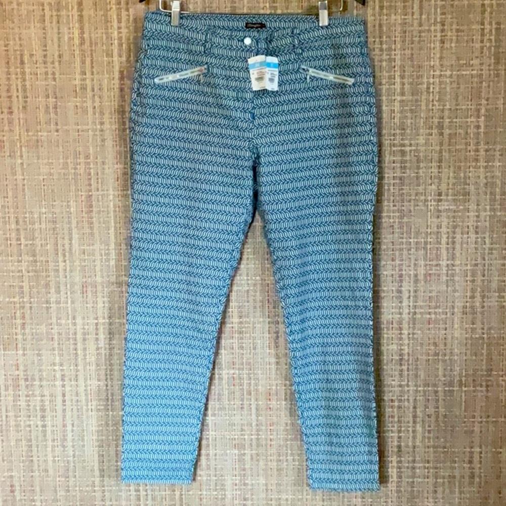 NWT J McLaughlin Navy/Sand Micro Aegean Pants